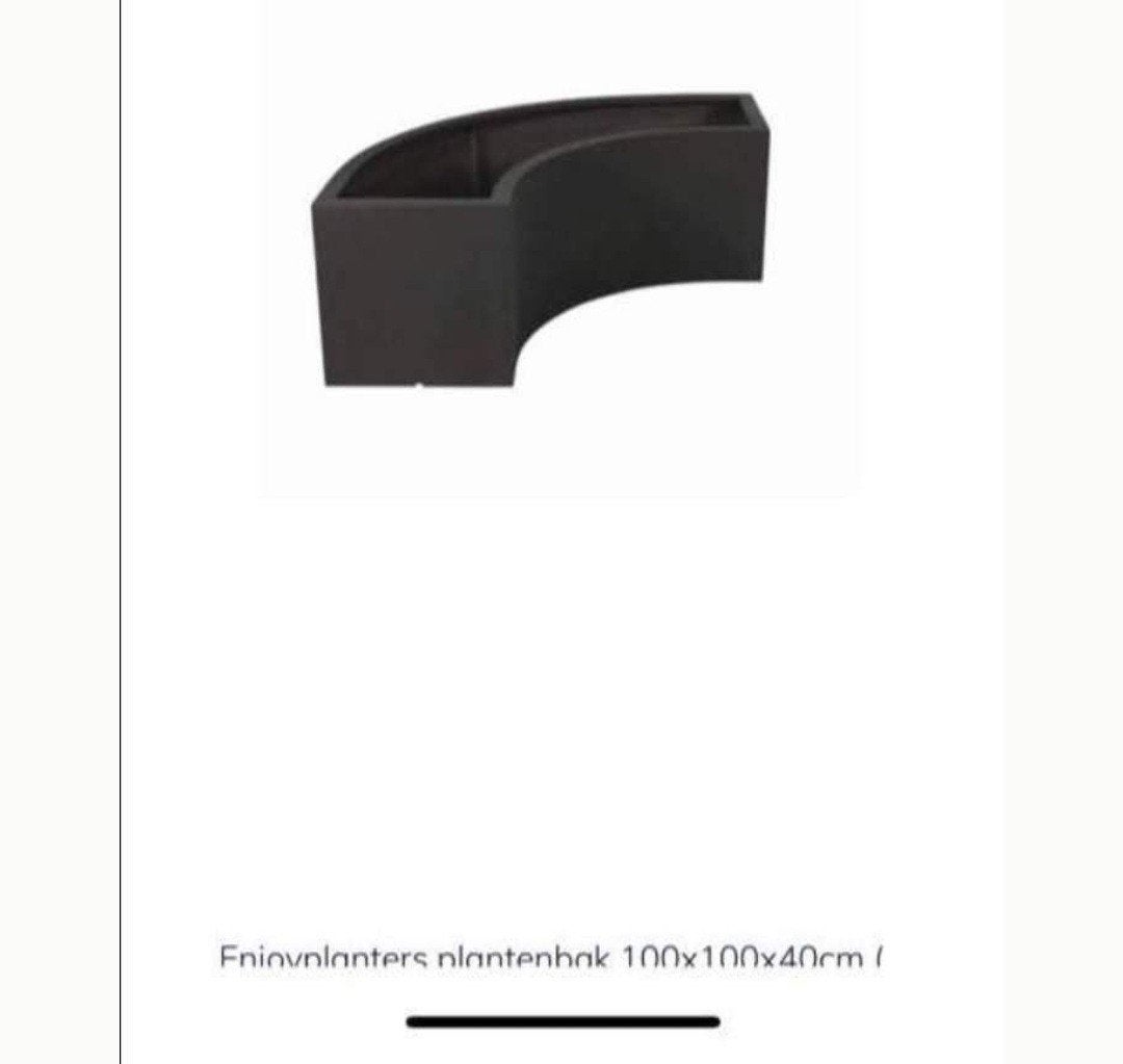 3 polyester bloembakken, Ophalen, Nieuw, Beton, Terrastegels