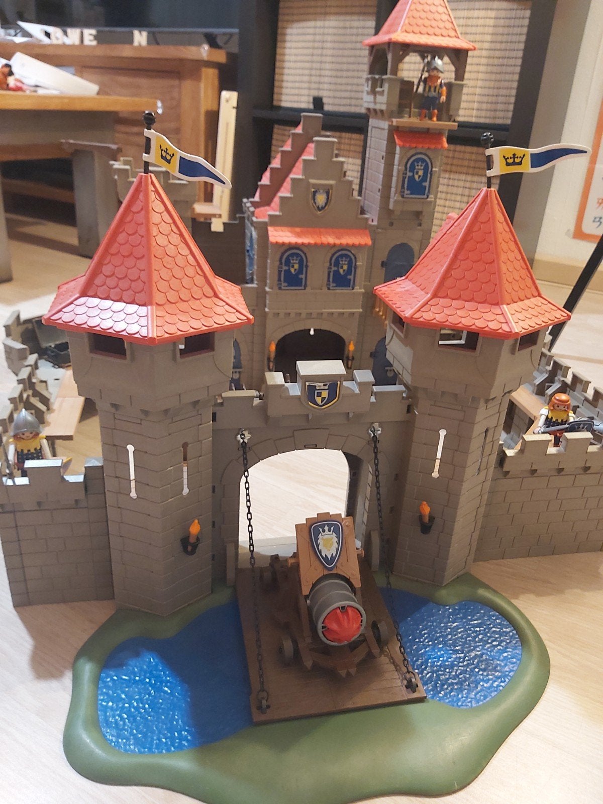 Playmobil Leeuwen ridders Kasteel Kanonnen + boekje 3268
