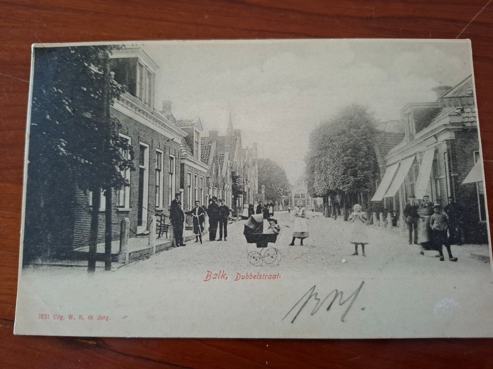 Oude Ansichtkaart Balk, Dubbelstraat, Friesland (1900-1920), Ophalen of Verzenden, Voor 1920, Gelopen, Friesland