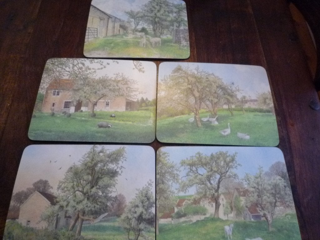 Placemats Engels kurk achterkant goed staat, Ophalen of Verzenden, Zo goed als nieuw