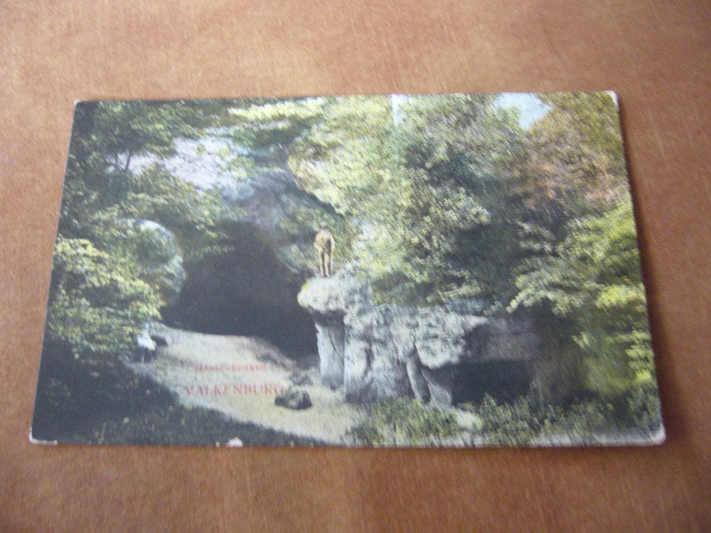 VALKENBURG =  HEKSENKEUKEN  MET MAN BRIEFKAART 1913, Ophalen of Verzenden, Voor 1920, Gelopen, Limburg