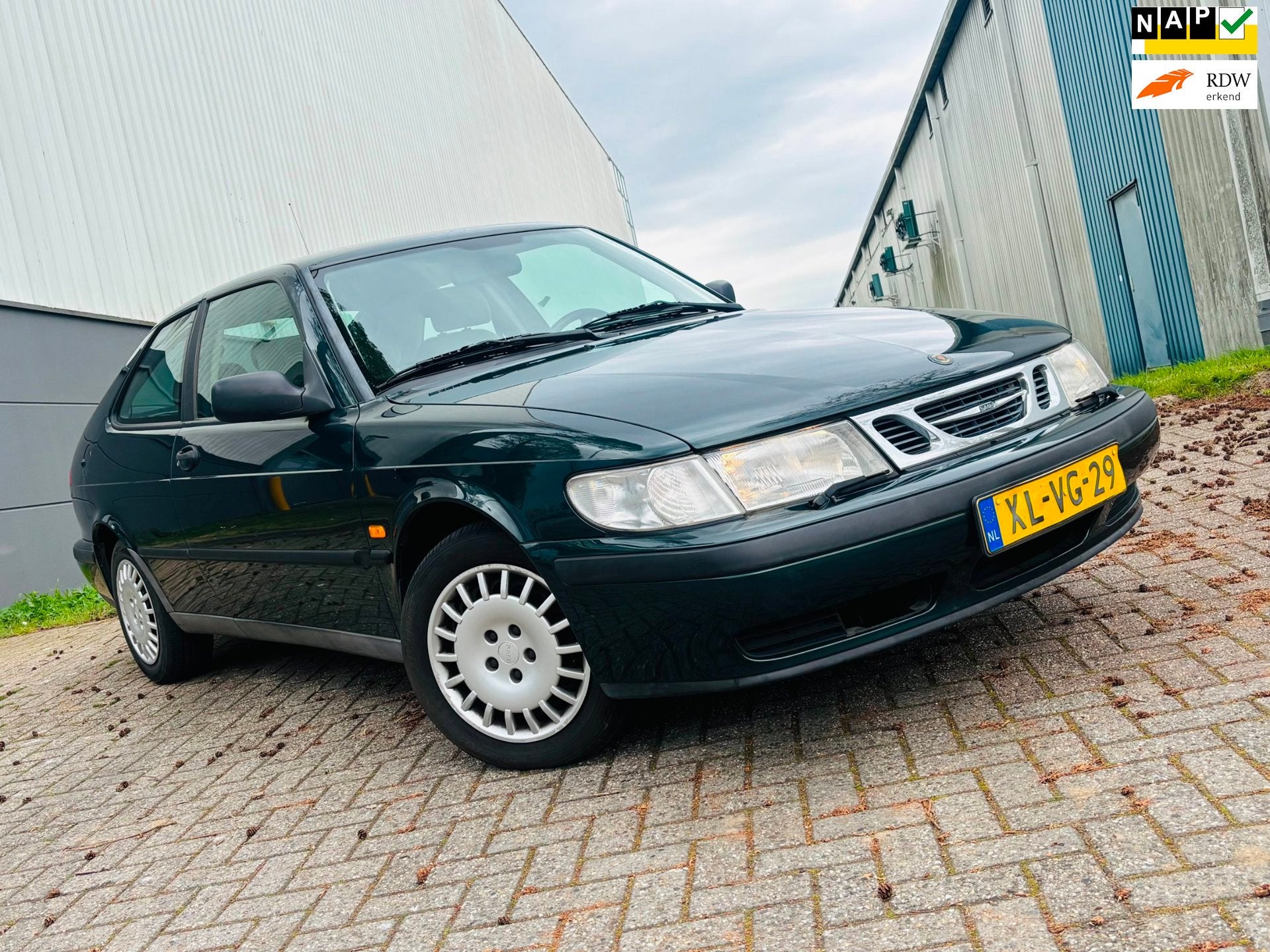 Saab 9-3 Coupé 2.0 S Complete Onderhoud, Auto's, Dealer onderhouden, Stof, Gebruikt, Zwart