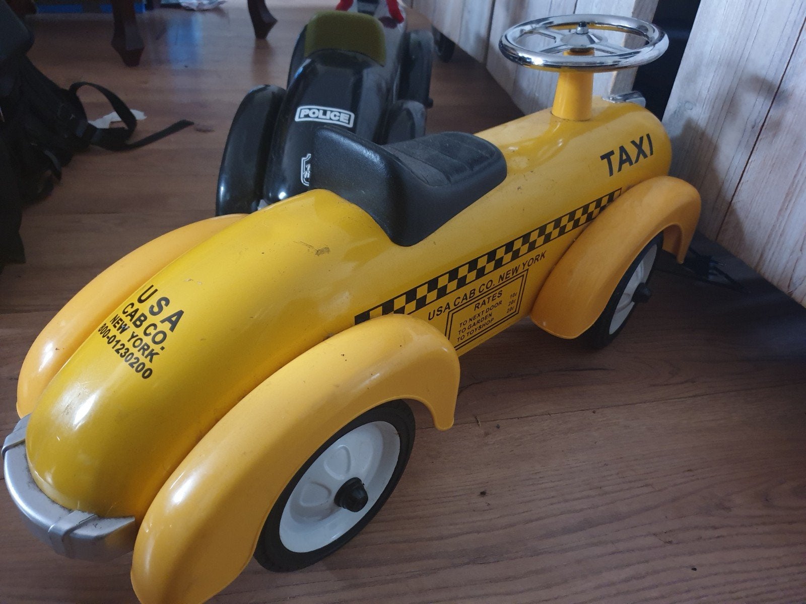 retro gele taxi , stoere  loop auto !, Ophalen of Verzenden, Zo goed als nieuw, Overige merken