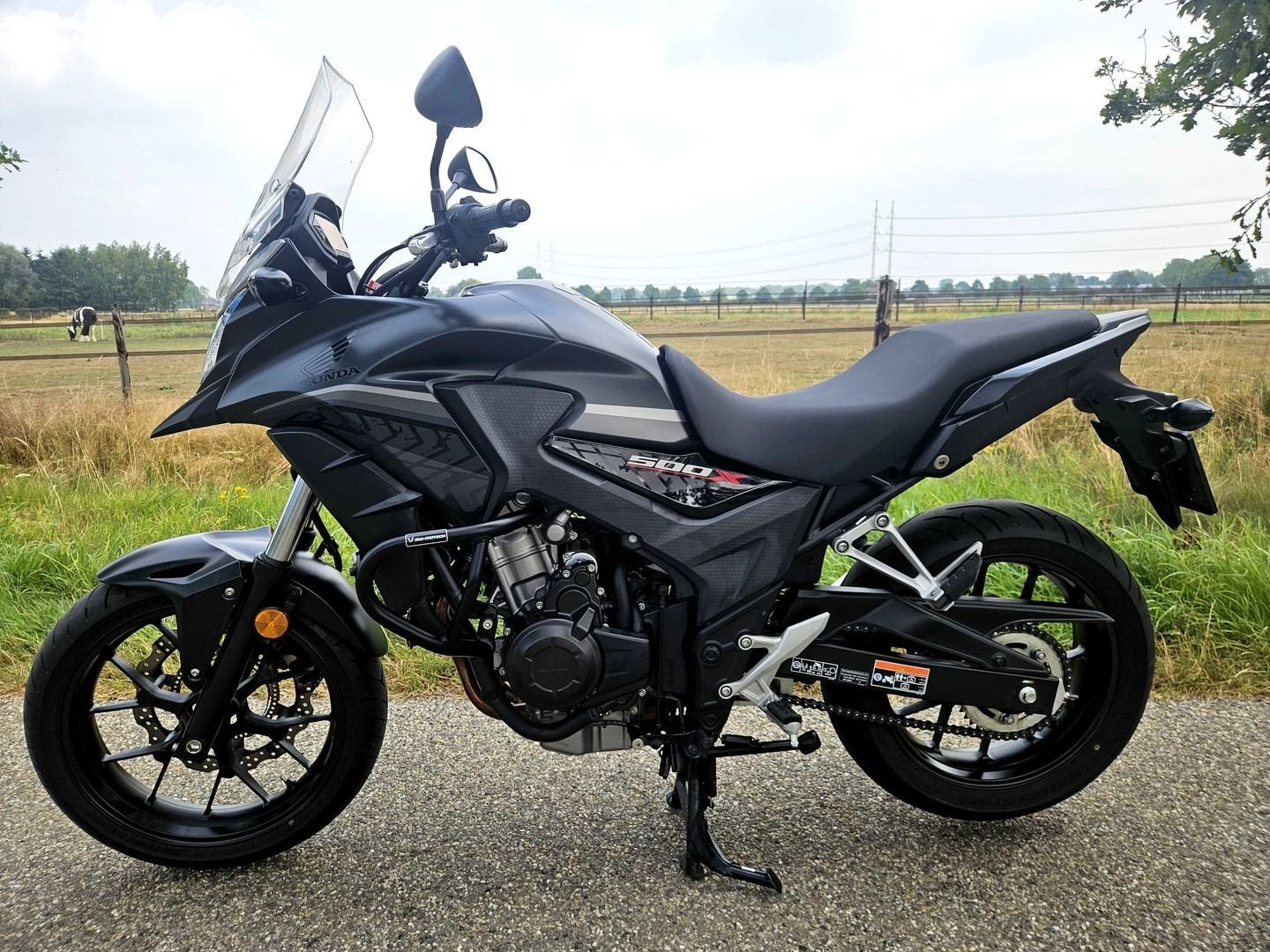 HONDA CB500X ABS 2019 MATZWART 35KW 48PK A2  CB500 X 10175KM, Motoren, 2 cilinders, HONDA, Bedrijf, Onbekend
