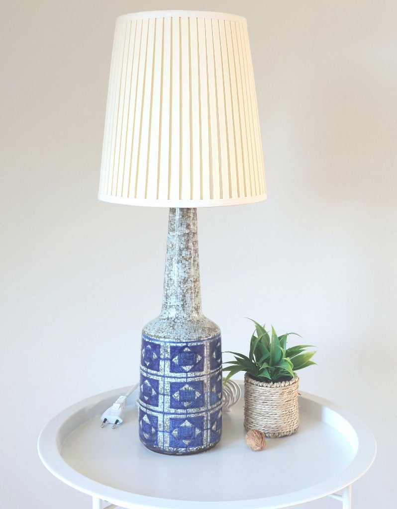 Vintage Deens design Michael Andersen/Starck lamp, keramiek, Blauw, Gebruikt, Overige merken, Vintage