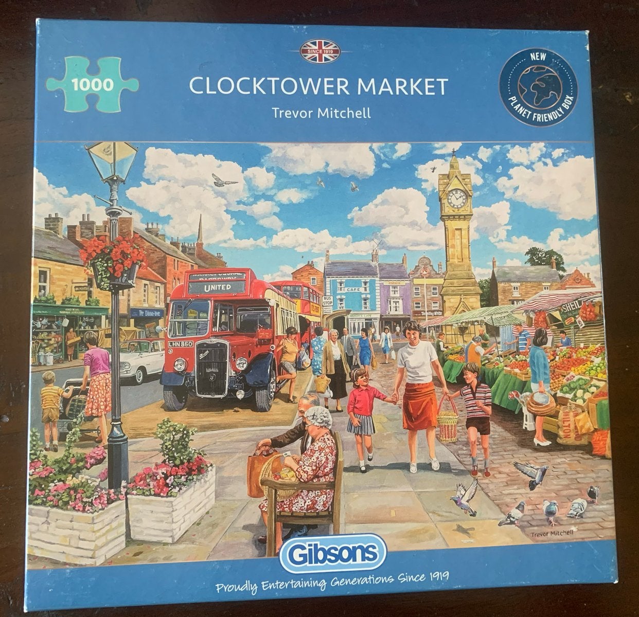 Gibsons Clocktower Market Legpuzzel 1000 stukjes, Ophalen of Verzenden, 500 t/m 1500 stukjes, Zo goed als nieuw, Legpuzzel