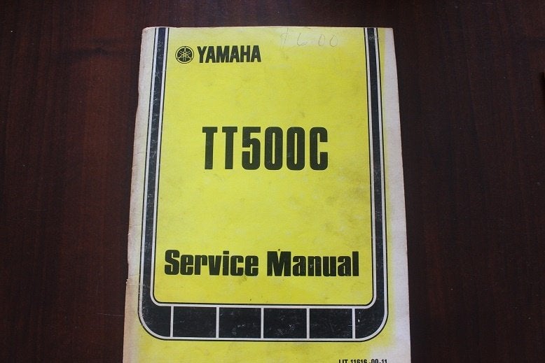 Yamaha TT500C 1976 motorcycle service manual TT500 C cross, Ophalen of Verzenden, Yamaha