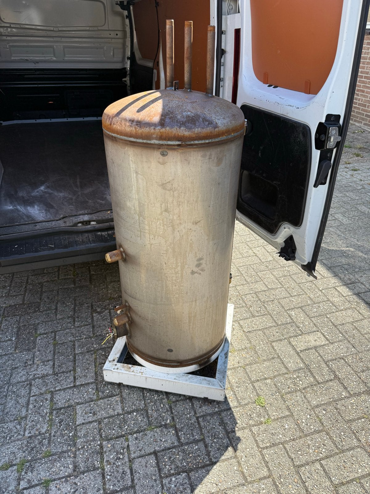 Handige Tank met Spiraal en Elektrisch Verwarmingselement, Doe-het-zelf en Verbouw, Gebruikt, Overige typen, Minder dan 60 cm