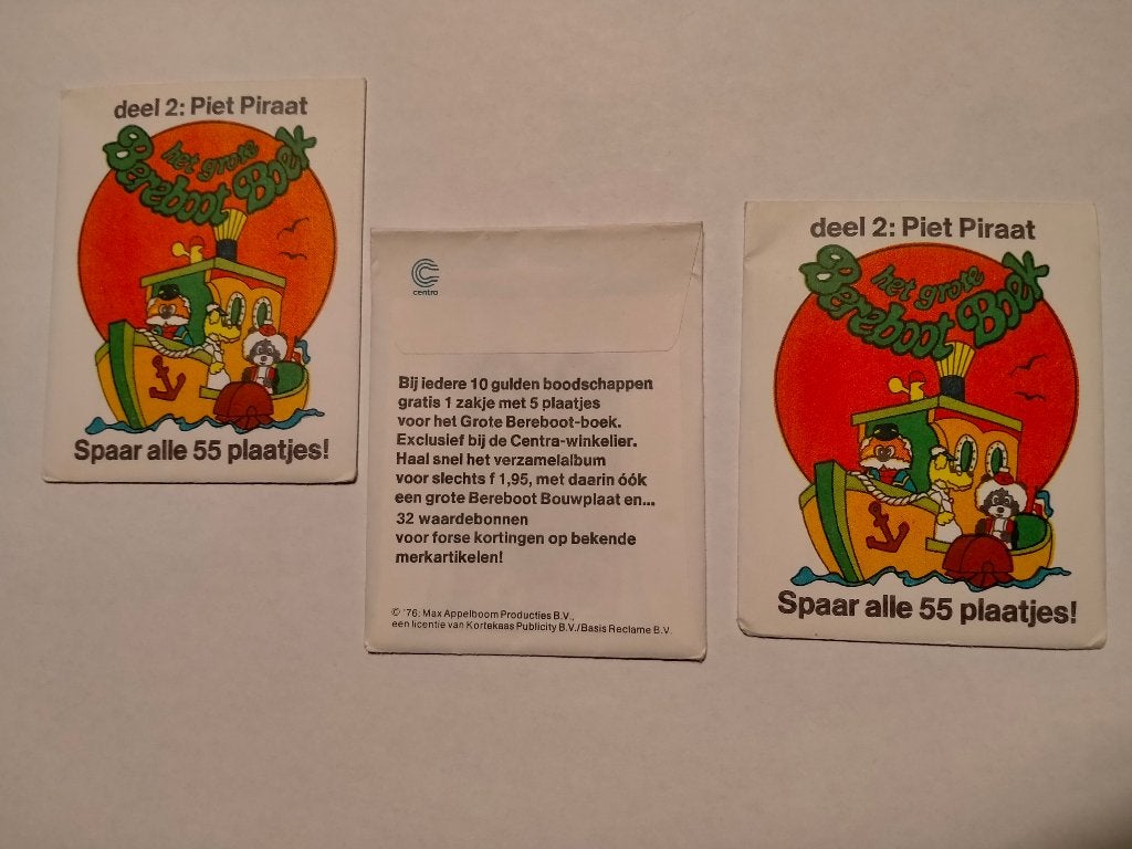 De Berenboot vintage Centra plaatjes pakje Kortekaas tv, Ophalen of Verzenden, Overige figuren, Zo goed als nieuw, Overige typen