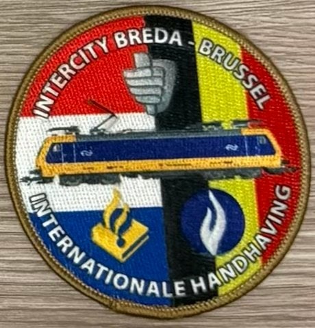 Intercity Breda - Brussel International politie Patch, Ophalen of Verzenden, Overige gebieden, Overige typen