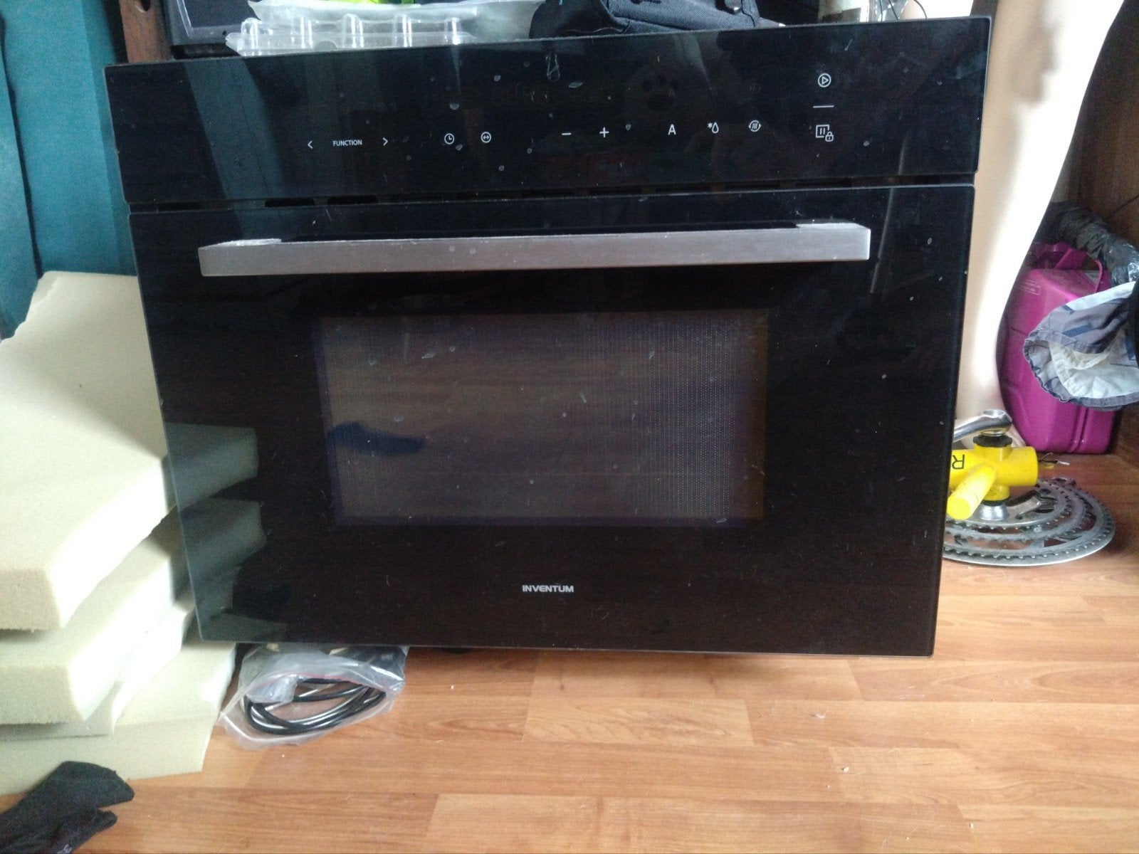 Inventum combi oven en magnetron, Ophalen, Minder dan 45 cm, Gebruikt, Combi-oven