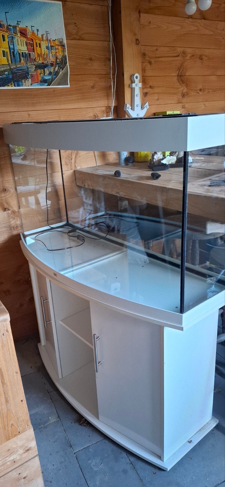 Juwel aquarium wit met onderkast, Ophalen, Gebruikt, Leeg aquarium, Juwel