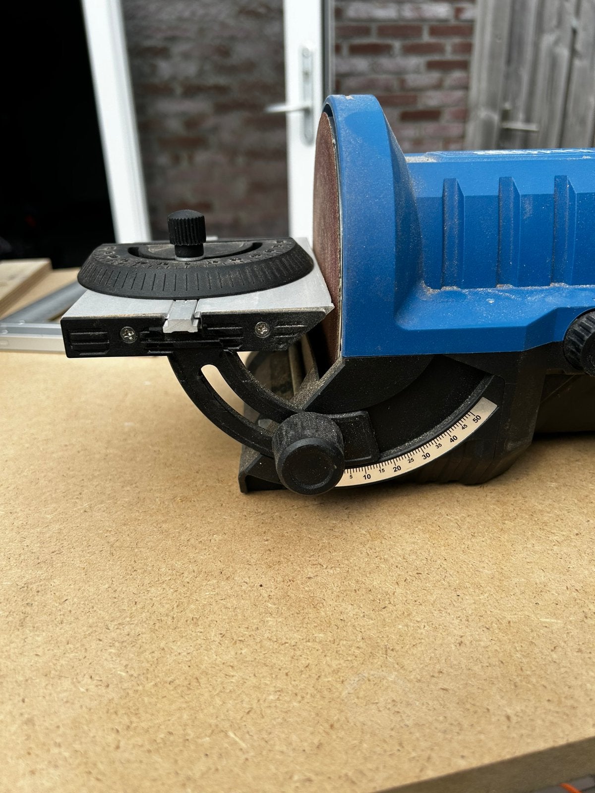 Scheppach frontaal schuurmachine, Doe-het-zelf en Verbouw, Ophalen of Verzenden, Gebruikt, Minder dan 600 watt, Overige typen