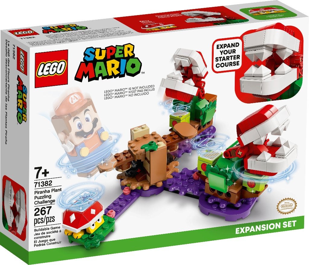 Lego Super Mario 71382 Uitbreidingsset: Piranha Plant-puzzel, Ophalen of Verzenden, Nieuw, Complete set, Lego