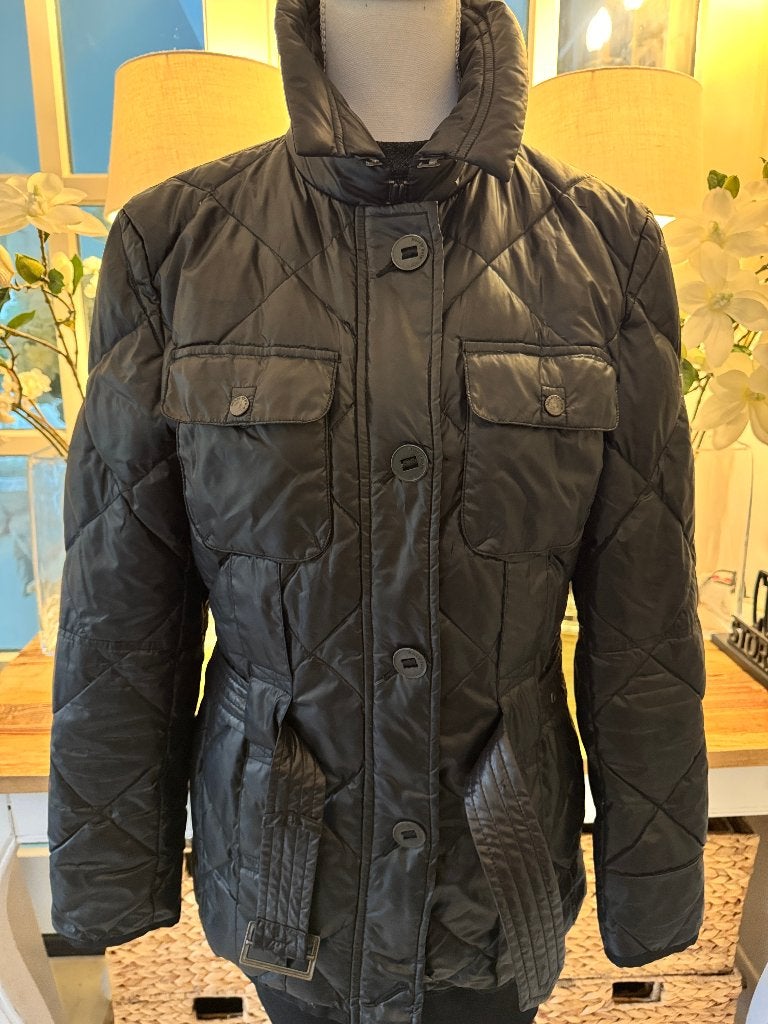 Warme, Zwarte jas  Marc O'Polo, 38-40/M, ZGAN., Kleding | Dames, Verzenden, Zo goed als nieuw, Maat 38/40 (M), Zwart