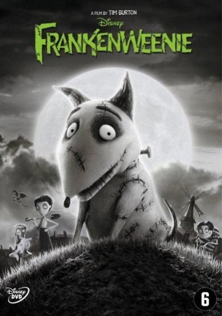 Frankenweenie (Tim-Burton), Cd's en Dvd's, Dvd's | Tekenfilms en Animatie, Europees, Tekenfilm, Alle leeftijden, Nederlands