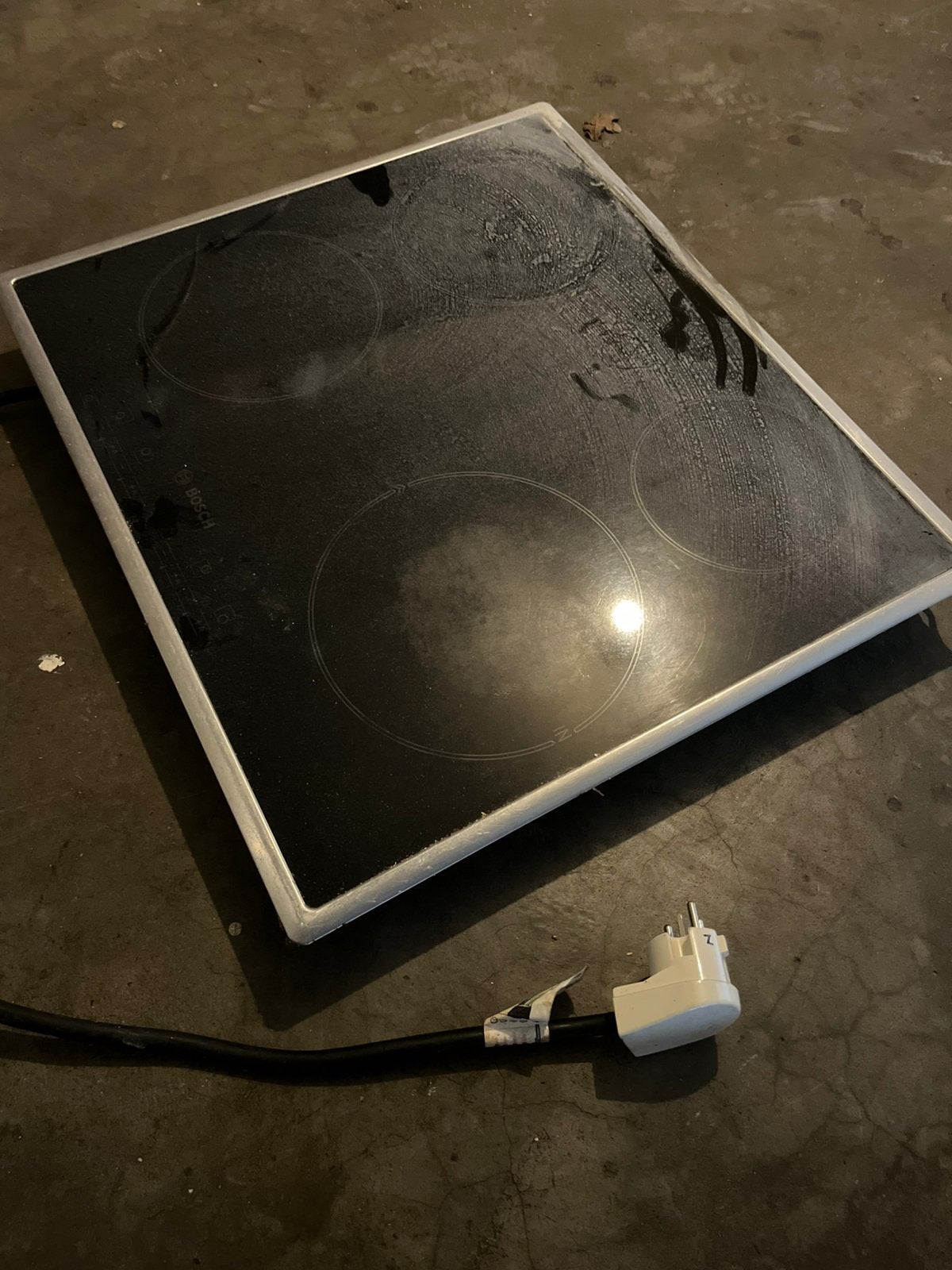 Bosch keramische kookplaat – 4 zones – gebruikt, Witgoed en Apparatuur, Kookplaten, Ophalen, Gebruikt, Keramisch, 4 kookzones