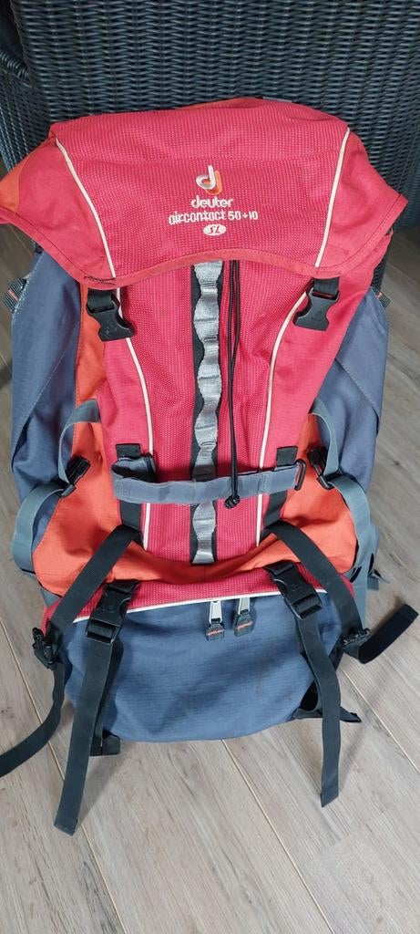 Deuter Aircontact SL 50+10 Dames Trekking Backpack, 40 cm of meer, Gebruikt, Trekking, 60 cm of meer