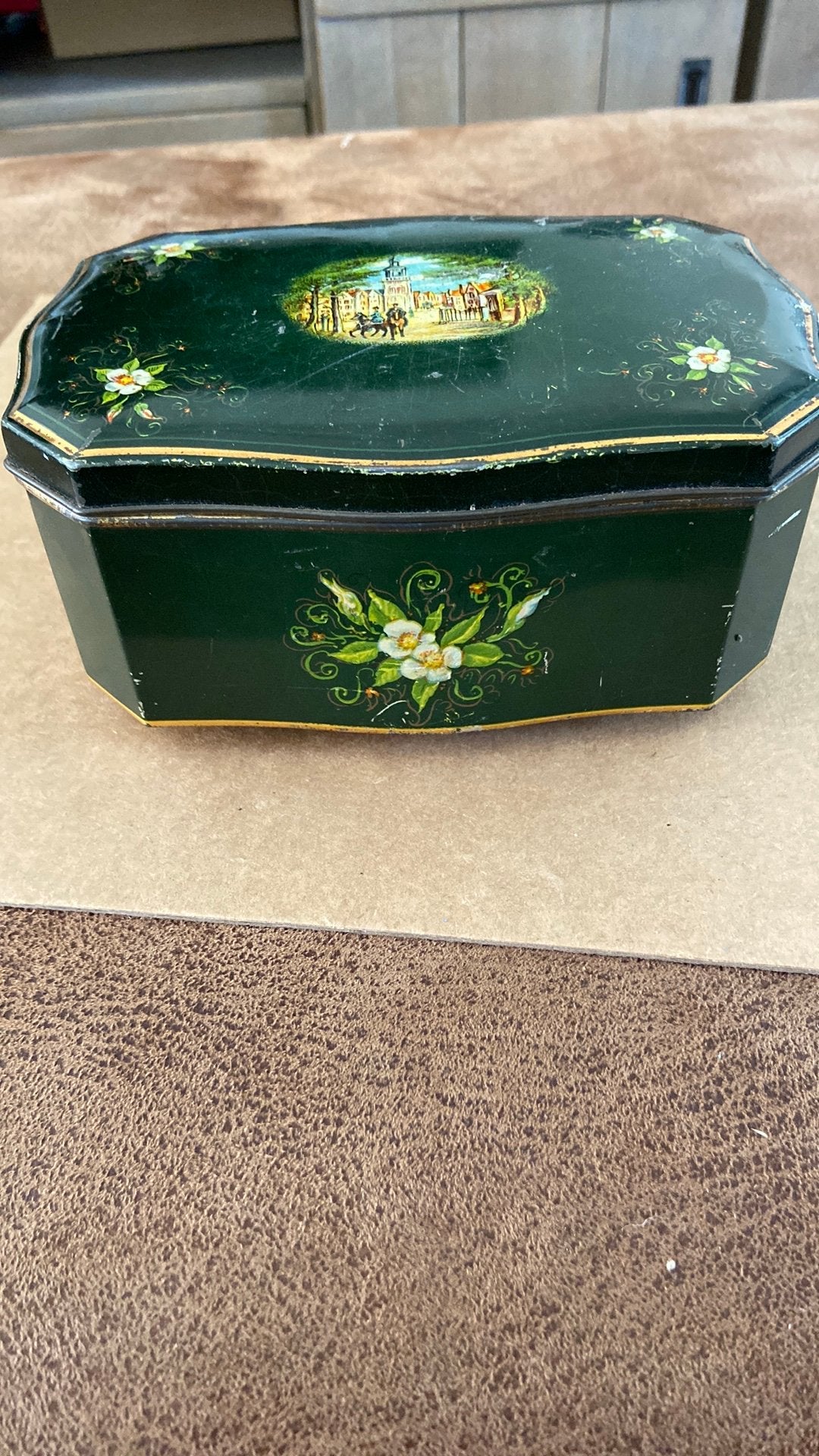 Douwe egberts pickwick theeblik vintage, Ophalen of Verzenden, Zo goed als nieuw, Koffie, Douwe Egberts