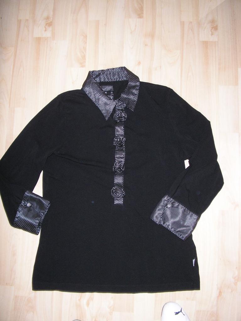 Shirt van Uno Due maat 44, Zwart, Maat 42/44 (L), Ophalen of Verzenden, Zo goed als nieuw