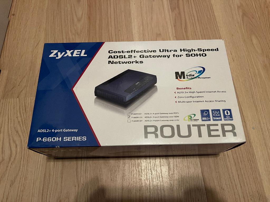 ZyXEL P-660H – ADSL2+ Router, nieuw, voor hobbyist, Ophalen, Nieuw, Zyxel