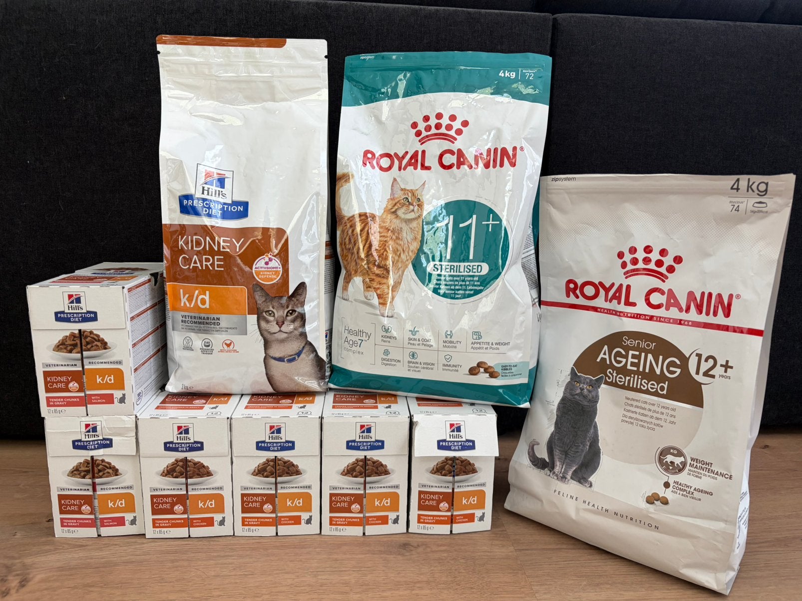 Kattenvoer droog+nat Hill's nierziekte / Royal Canin senior, Dieren en Toebehoren, Ophalen, Kat