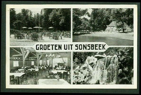 Sonsbeek, Groeten uit. 1955., Ophalen of Verzenden, 1940 tot 1960, Gelopen, Gelderland