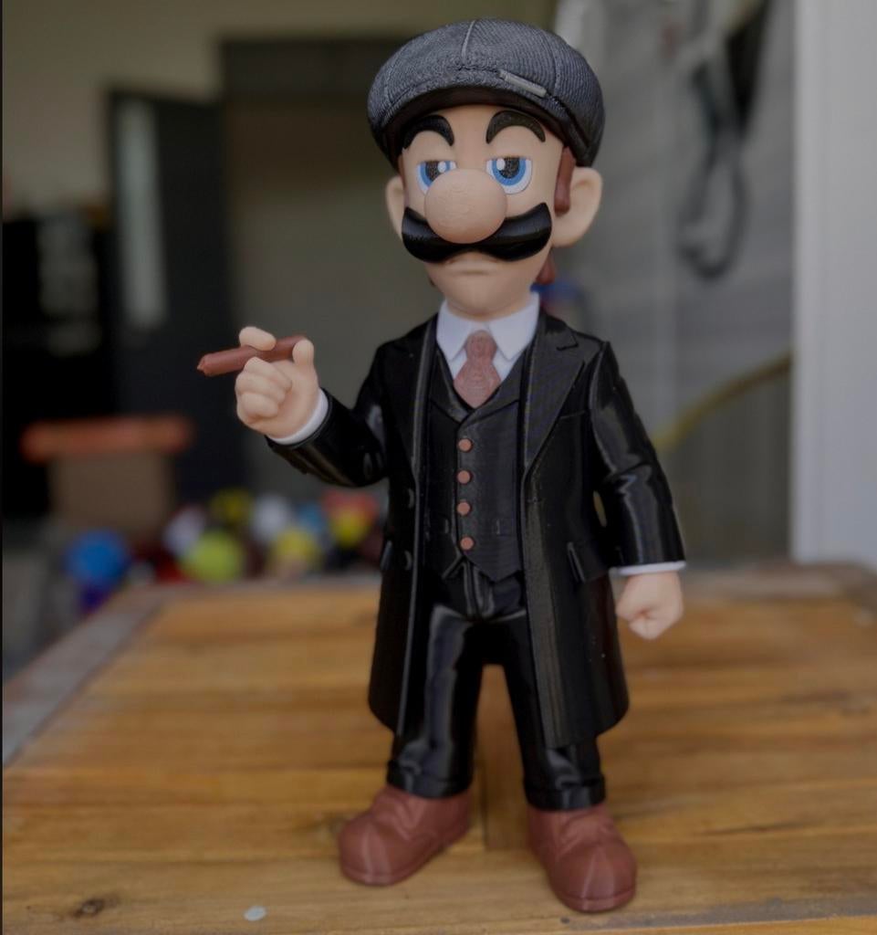 Luigi Peaky Blinders Figuur - Uniek 3D Geprint, Ophalen of Verzenden