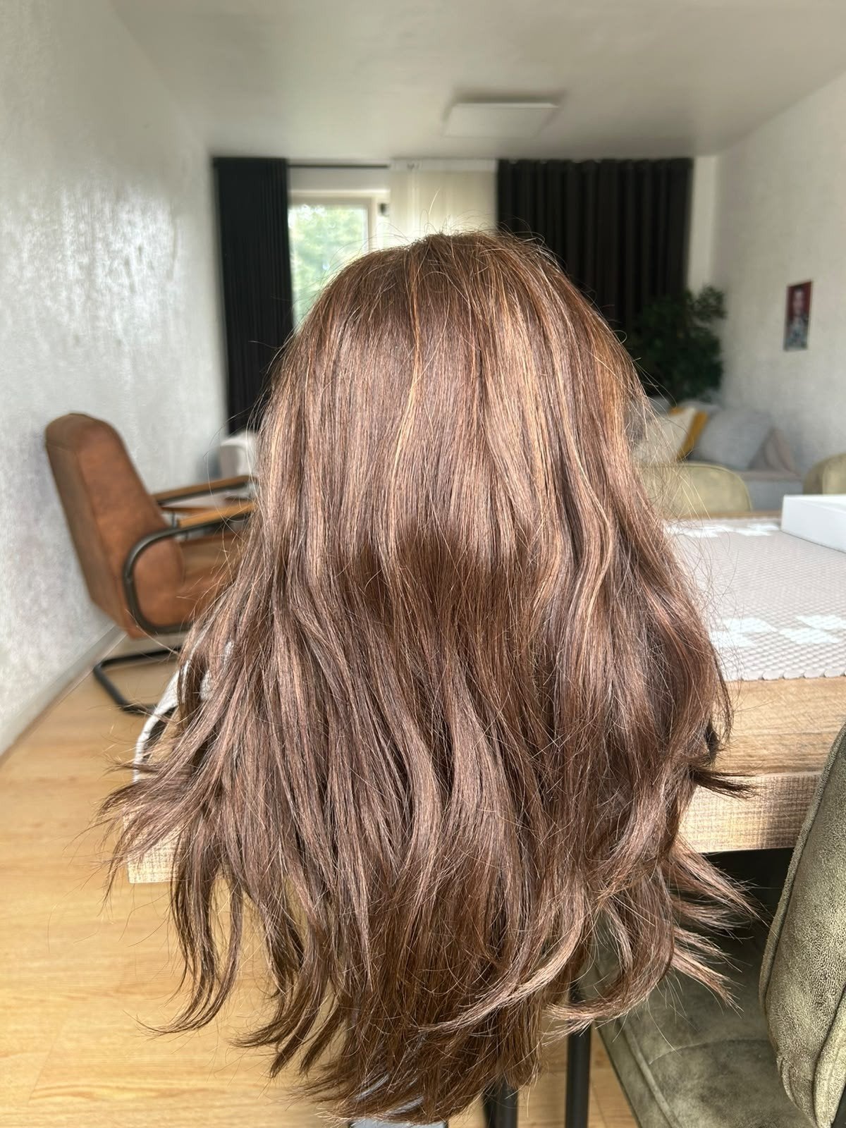 pruiken, bruin en donkerbruin, lang haar, Ophalen, Gebruikt, Pruik of Haarverlenging