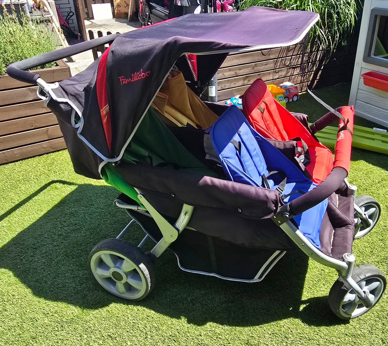 Familidoo Vierling Wagen / meerlingwagen, Gebruikt, Duowagen, Ophalen, Kinderwagen