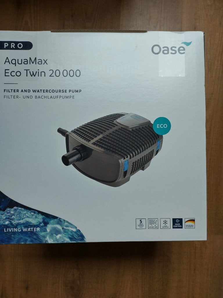 Oase Aquamax Eco Twin 20.000 nieuw in doos, Tuin en Terras, Vijver-toebehoren, Nieuw, Vijverpomp, Ophalen of Verzenden