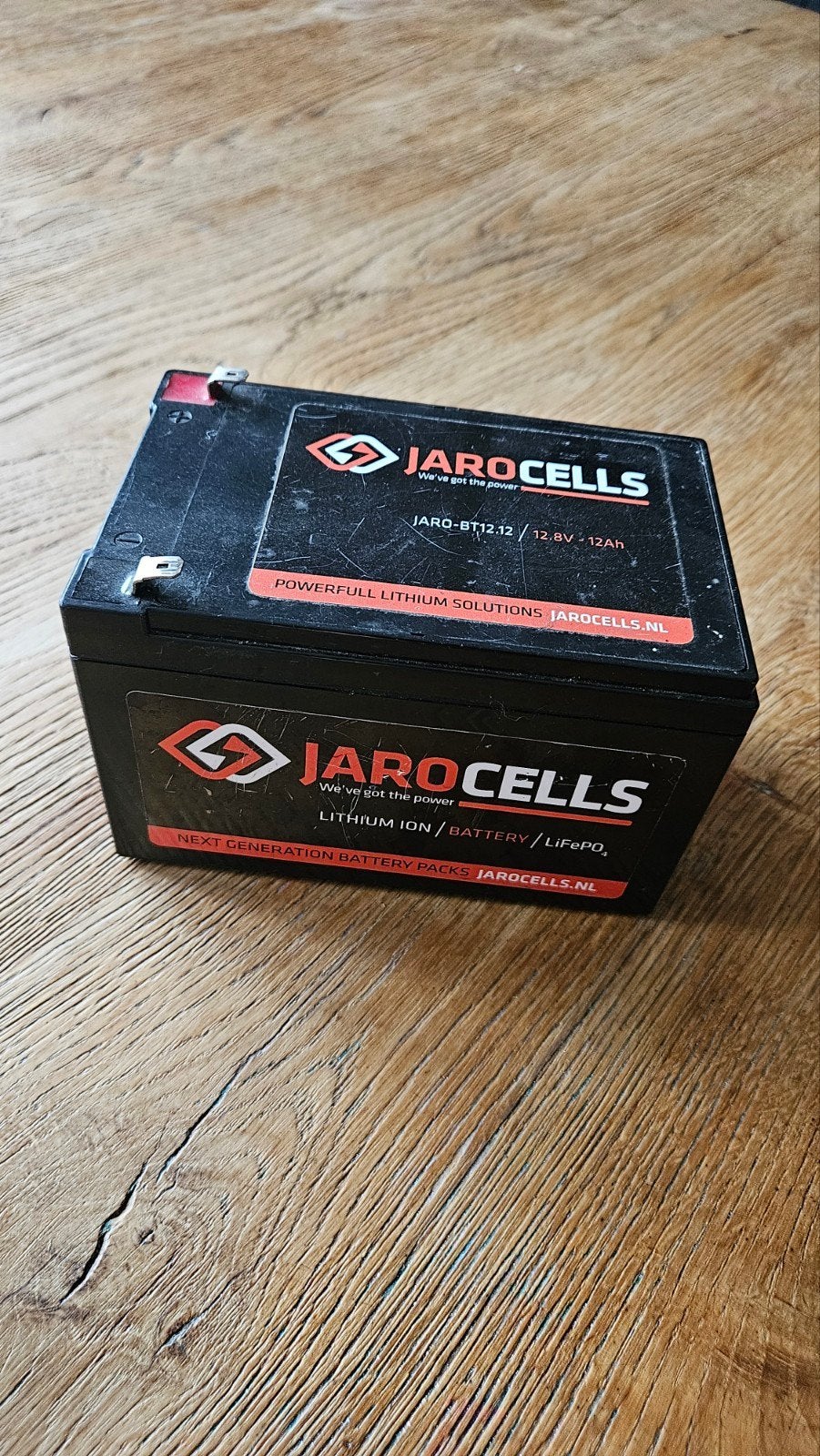 Jarocells accu 12Ah, Ophalen, Zo goed als nieuw