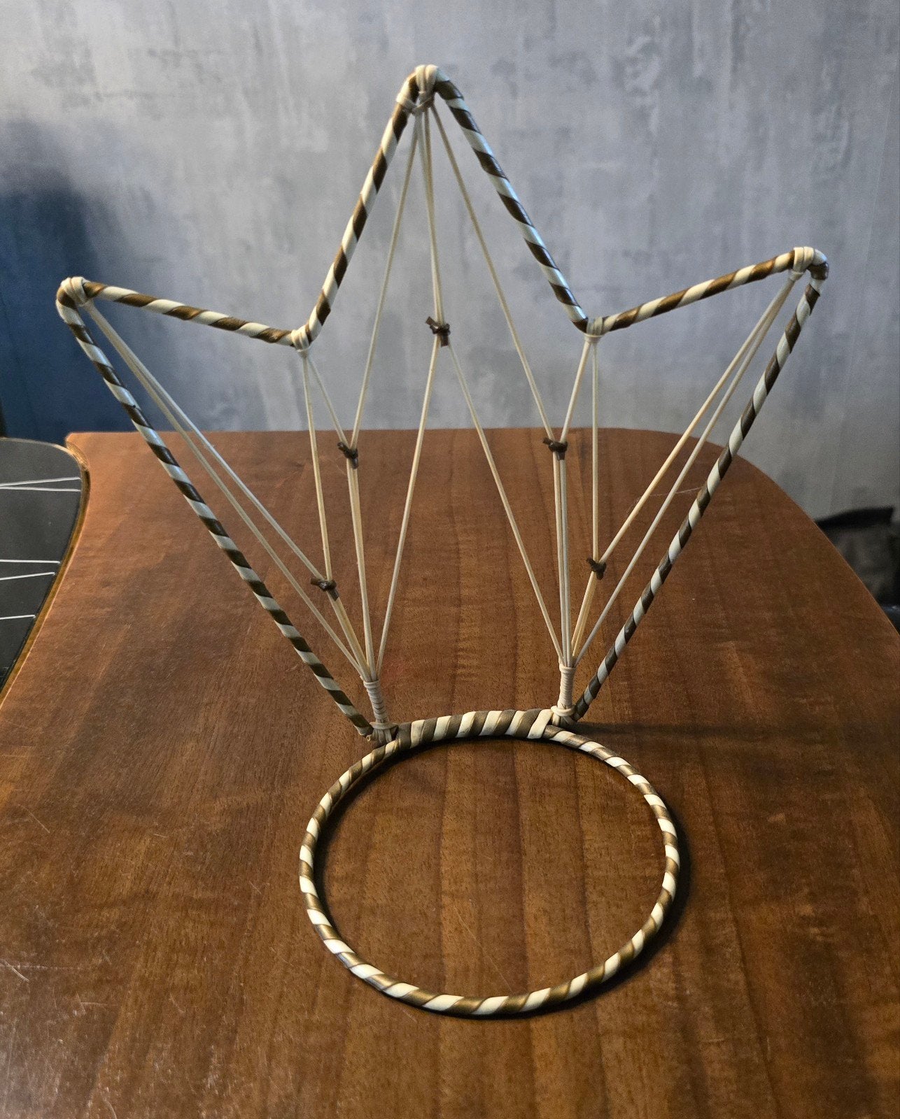 Retro plantenhanger / bloempothanger voor aan de muur, Binnen, Ophalen of Verzenden, Zo goed als nieuw, Minder dan 40 cm