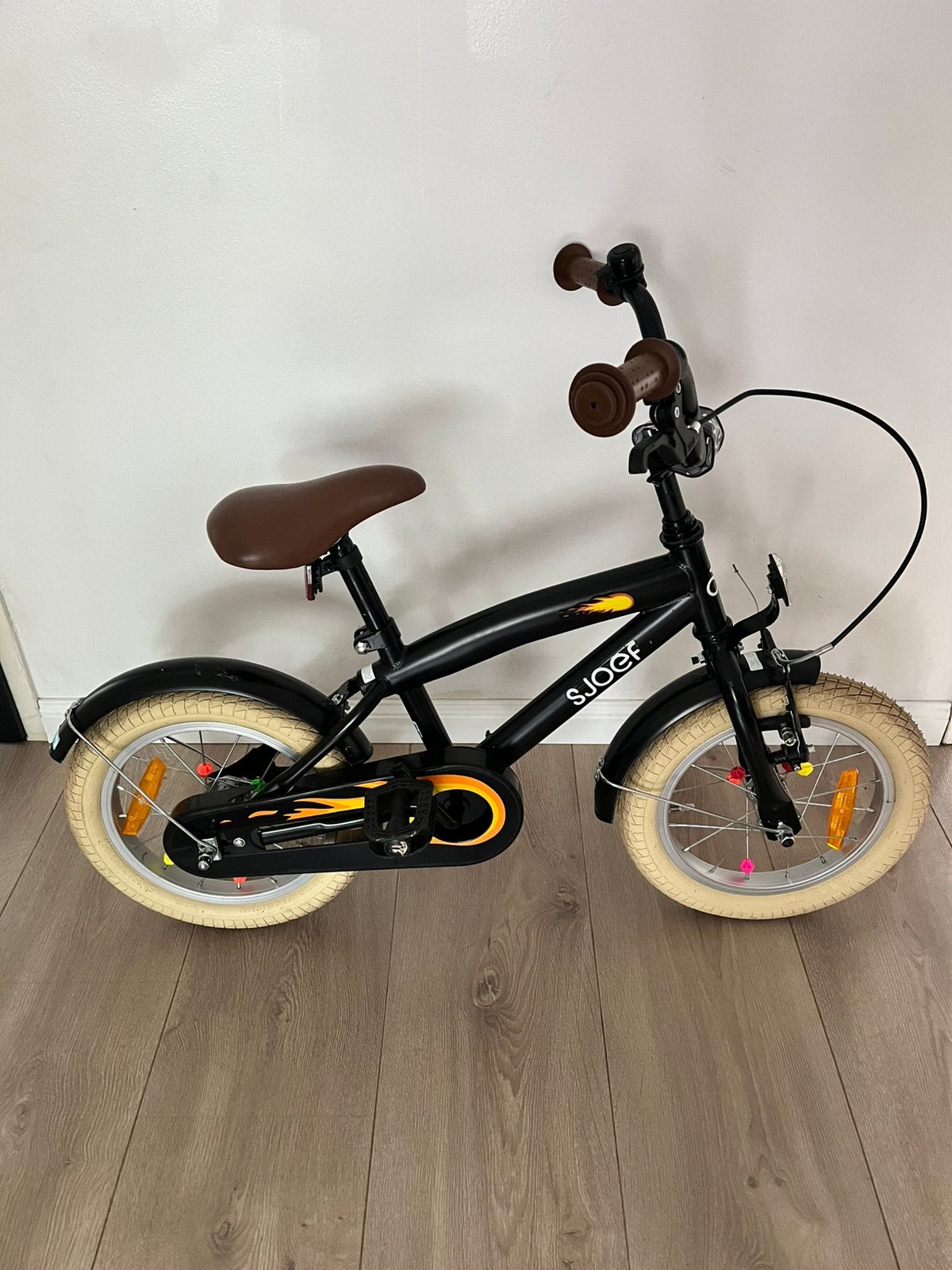 Sjoef kinderfiets, Ophalen, Terugtraprem, Zijwieltjes, Minder dan 16 inch