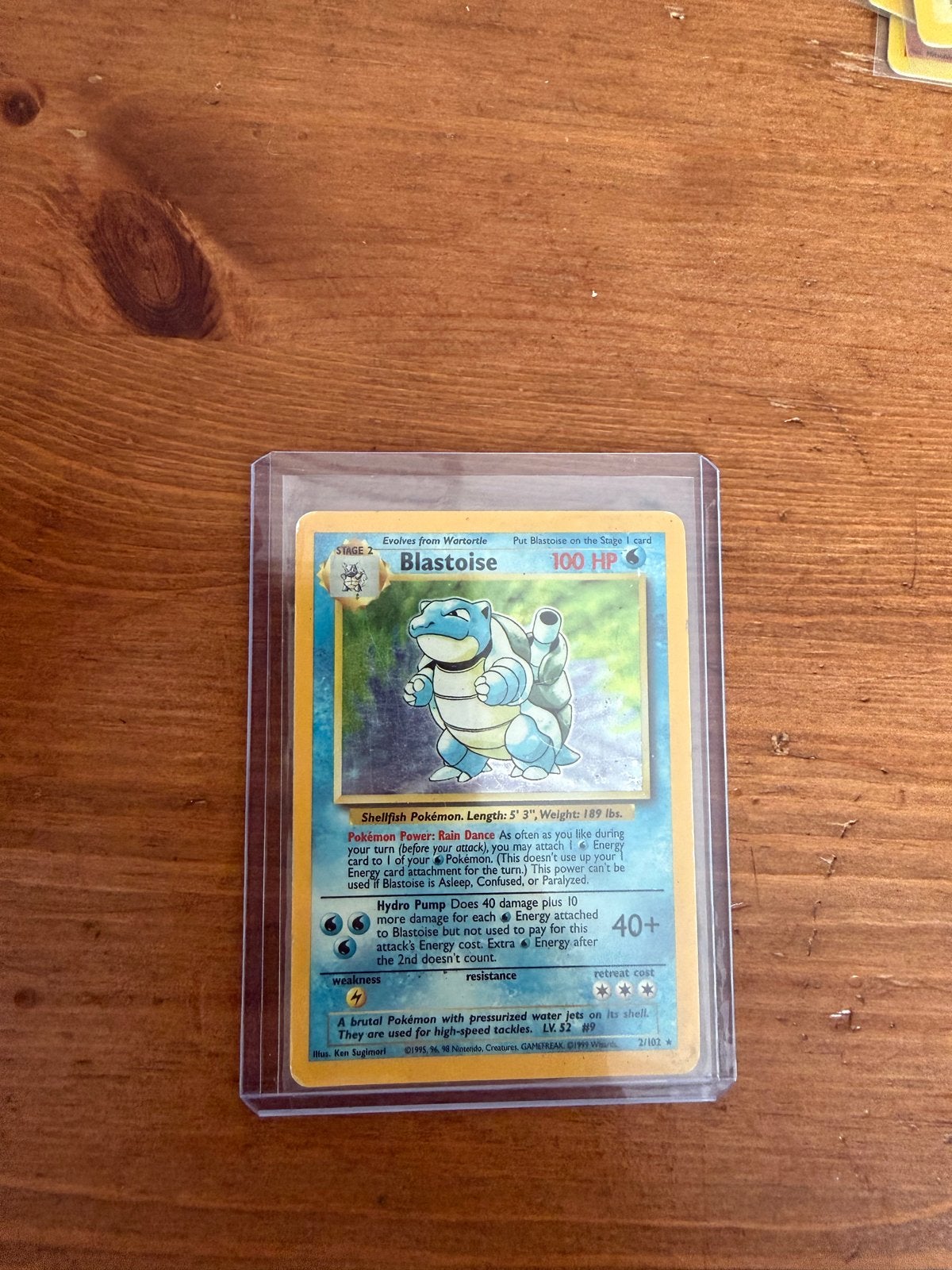 Blastoise Pokémon kaart - Base Set 2/102, Ophalen of Verzenden, Gebruikt, Losse kaart