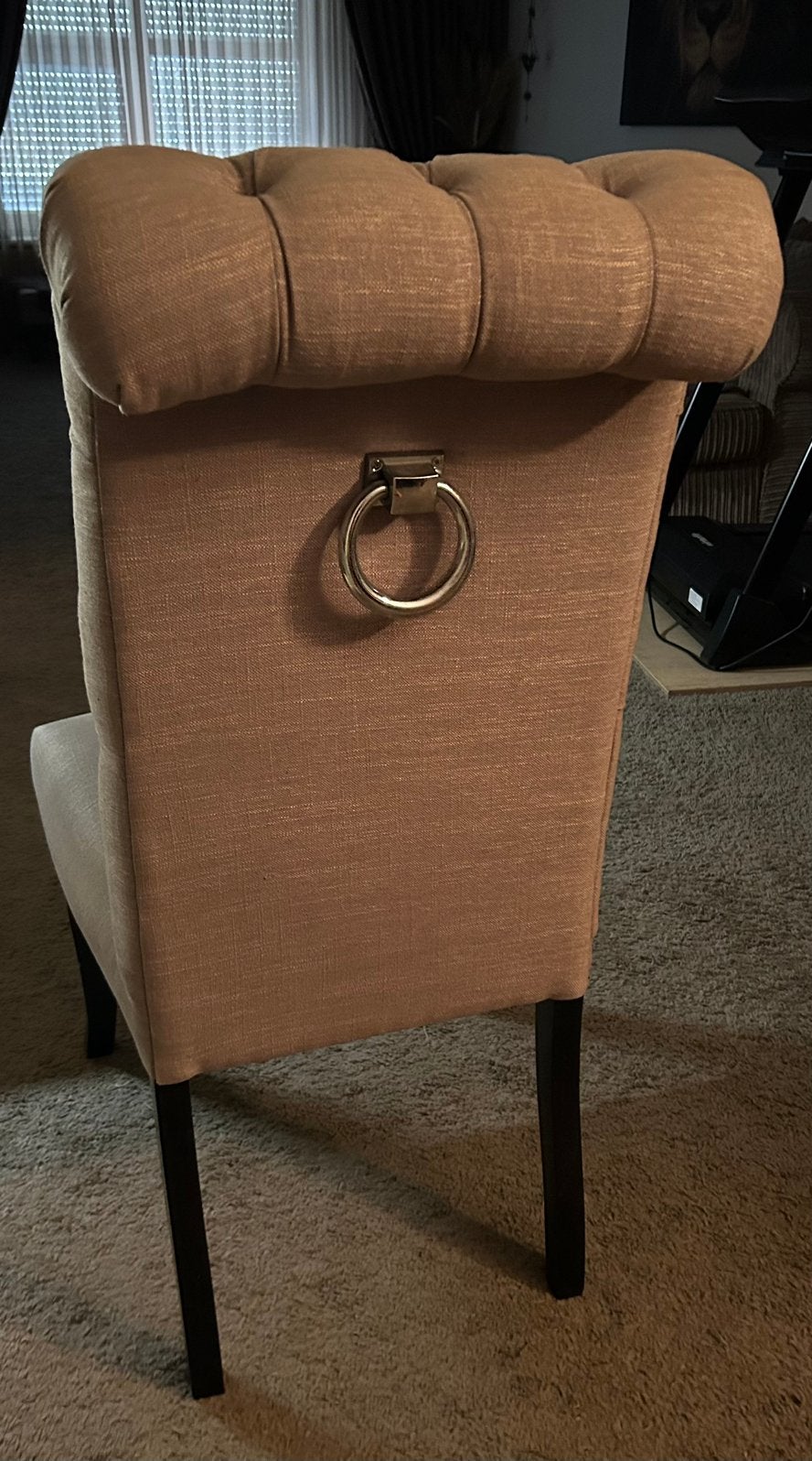 6 Eetkamer stoelen Taupe, Ophalen, Gebruikt, Overige kleuren, Landelijk