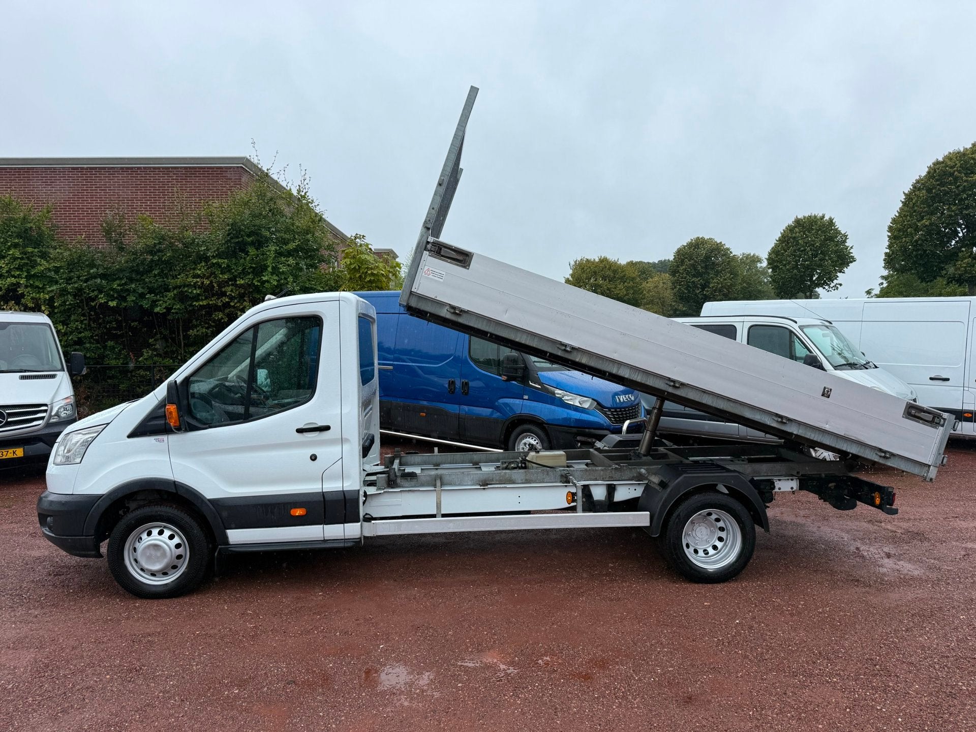 Ford Transit 350 2.0 TDCI EURO 6 N1 Kipper 410x215 Open Laad, Auto's, 13 km/l, Achterwielaandrijving, Euro 6, 4 cilinders