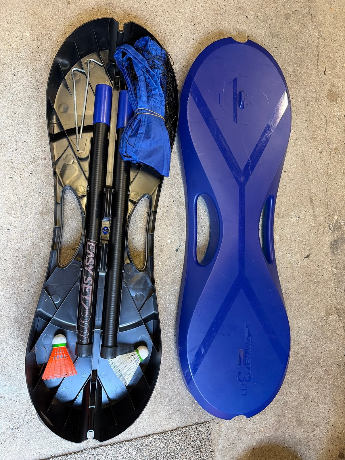 Decathlon Easy Set Badminton/Volleybal Set 3m Blauw, Ophalen of Verzenden, Gebruikt, Overige typen