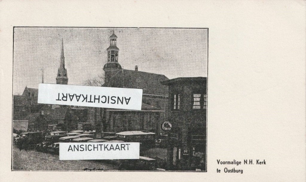 Ansichtkaart Oostburg - Voormalige NH Kerk, Ophalen of Verzenden, 1940 tot 1960, Gelopen, Zeeland