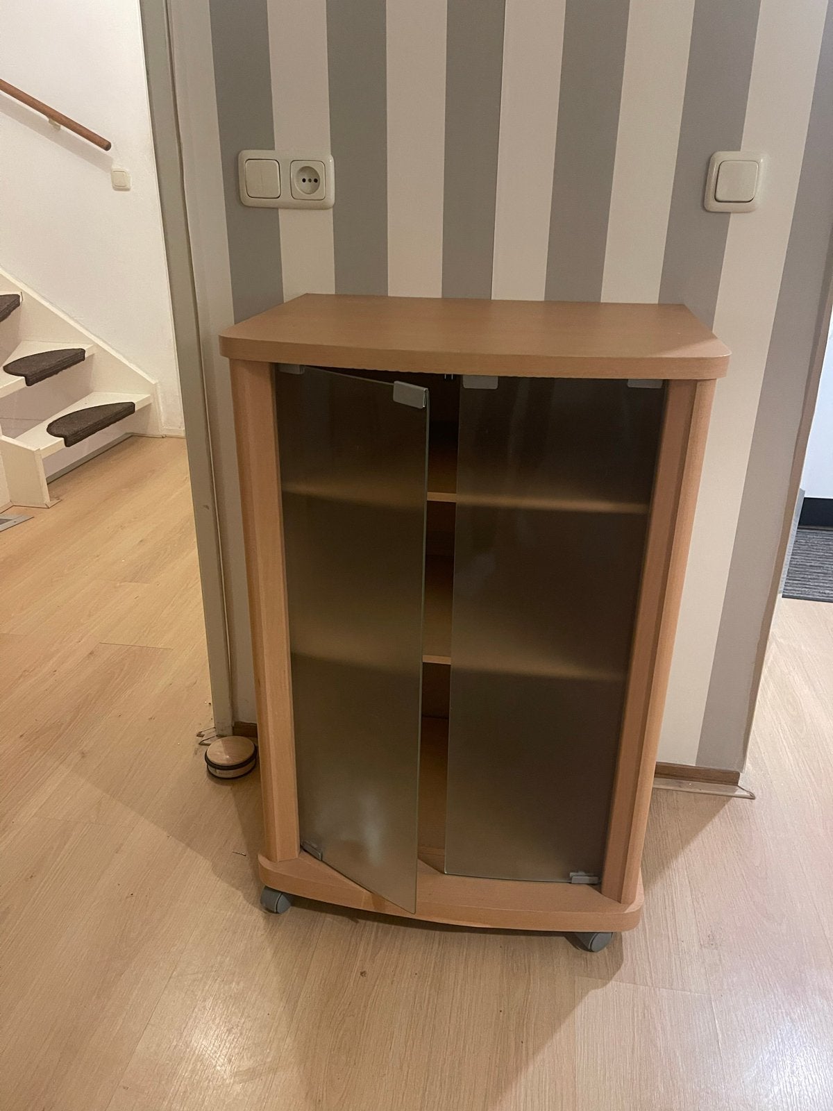 Gratis Houten Kast met Glasdeuren (H90xB60xD45cm), Ophalen, Gebruikt