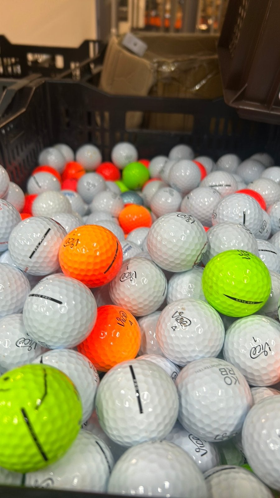 50 Stuks Vice Pro Golfballen AAAA, Ophalen of Verzenden, Zo goed als nieuw, Bal(len)