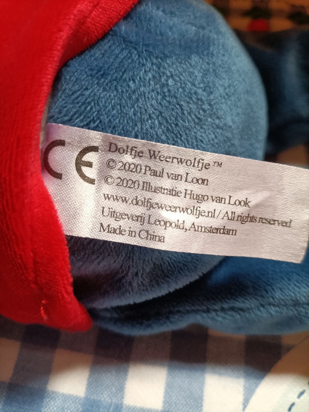 Dolfje Weerwolfje knuffel Paul van Loon 34 cm groot, Ophalen of Verzenden, Zo goed als nieuw, Overige typen
