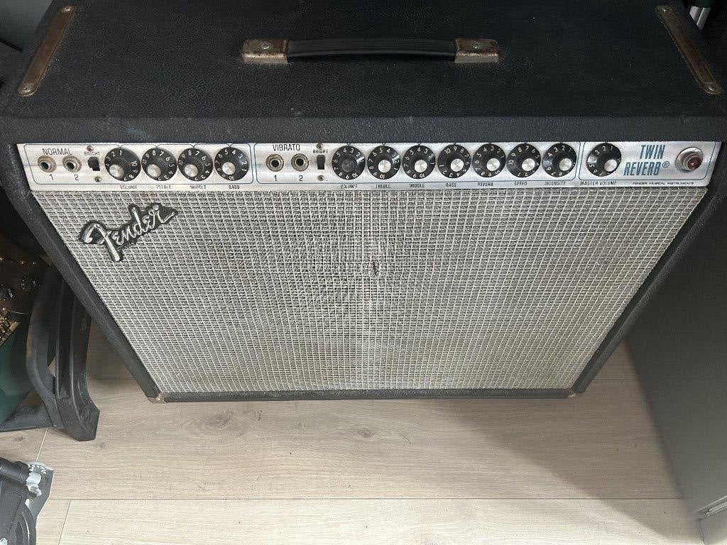 Fender Twin Reverb , Fender speaker, Schumach Trafo (Defect), Ophalen, Gebruikt, 100 watt of meer
