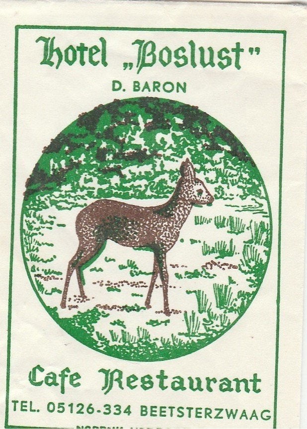 Boslust Beesterzwaag D Baron - hert reekalf, Verzamelen, Ophalen of Verzenden