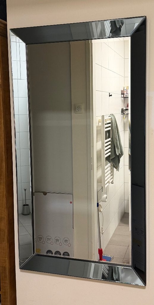 Spiegel Eric Kusters style, Ophalen, 100 tot 150 cm, Zo goed als nieuw, Rechthoekig