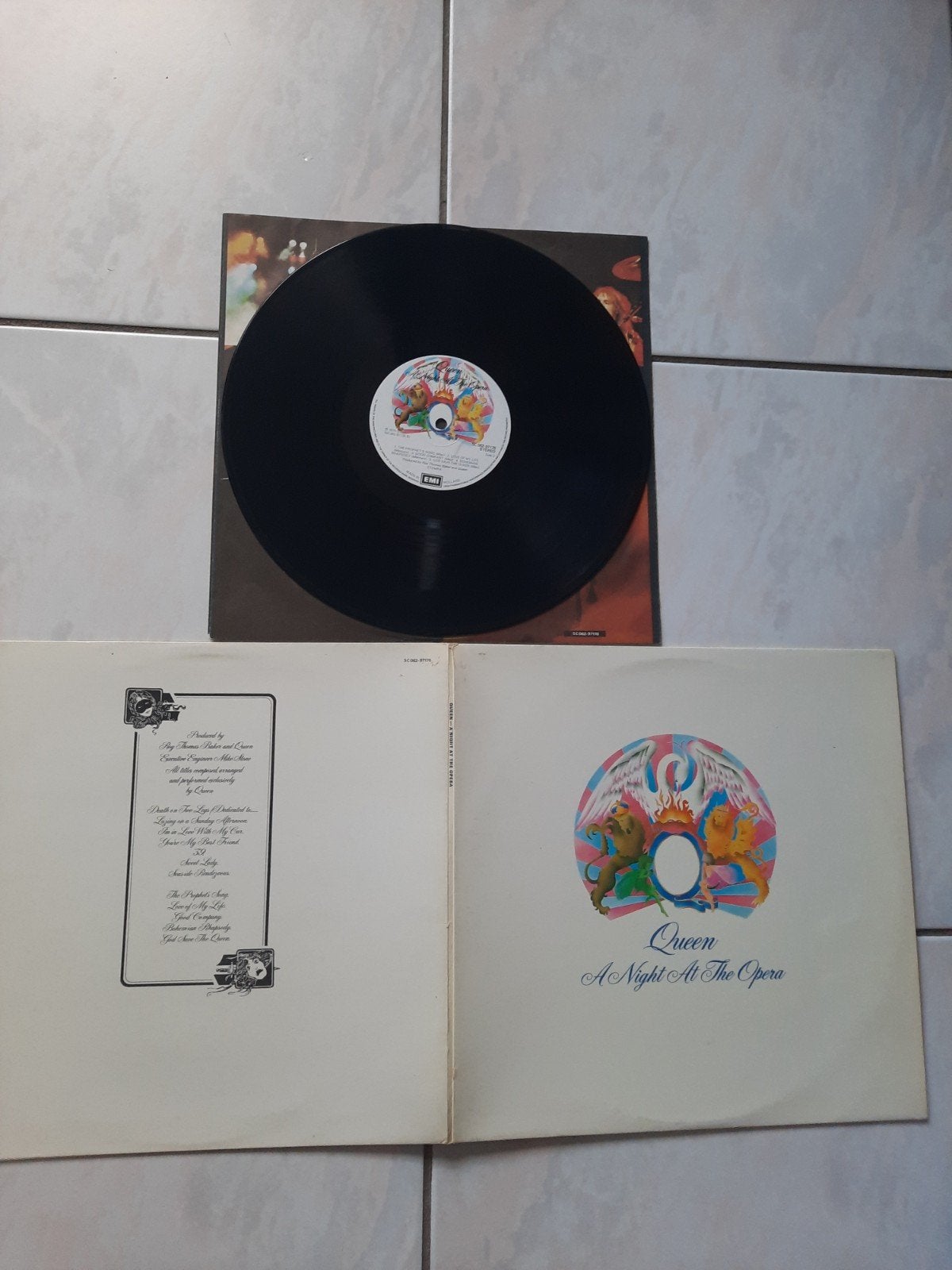 LP Queen,  A Night At The Opera, Cd's en Dvd's, Ophalen of Verzenden, Gebruikt, 12 inch, Poprock