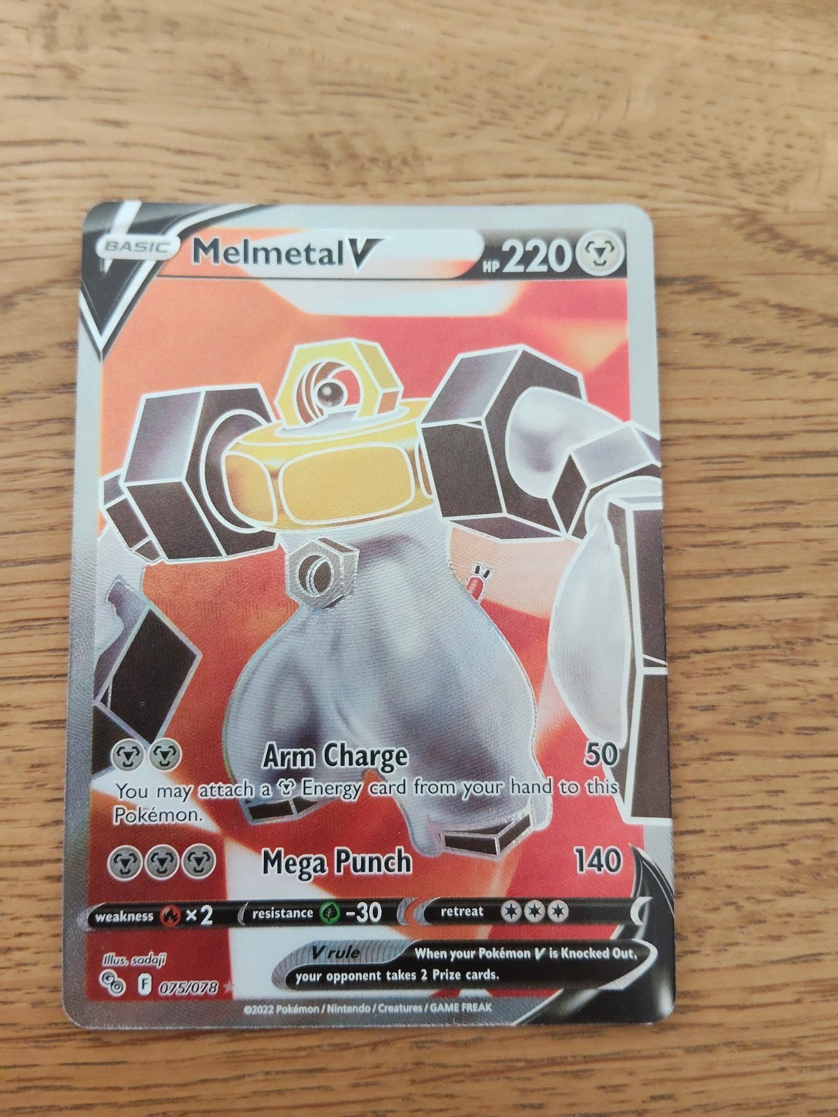 Melmetal V full art, Ophalen of Verzenden, Zo goed als nieuw, Losse kaart