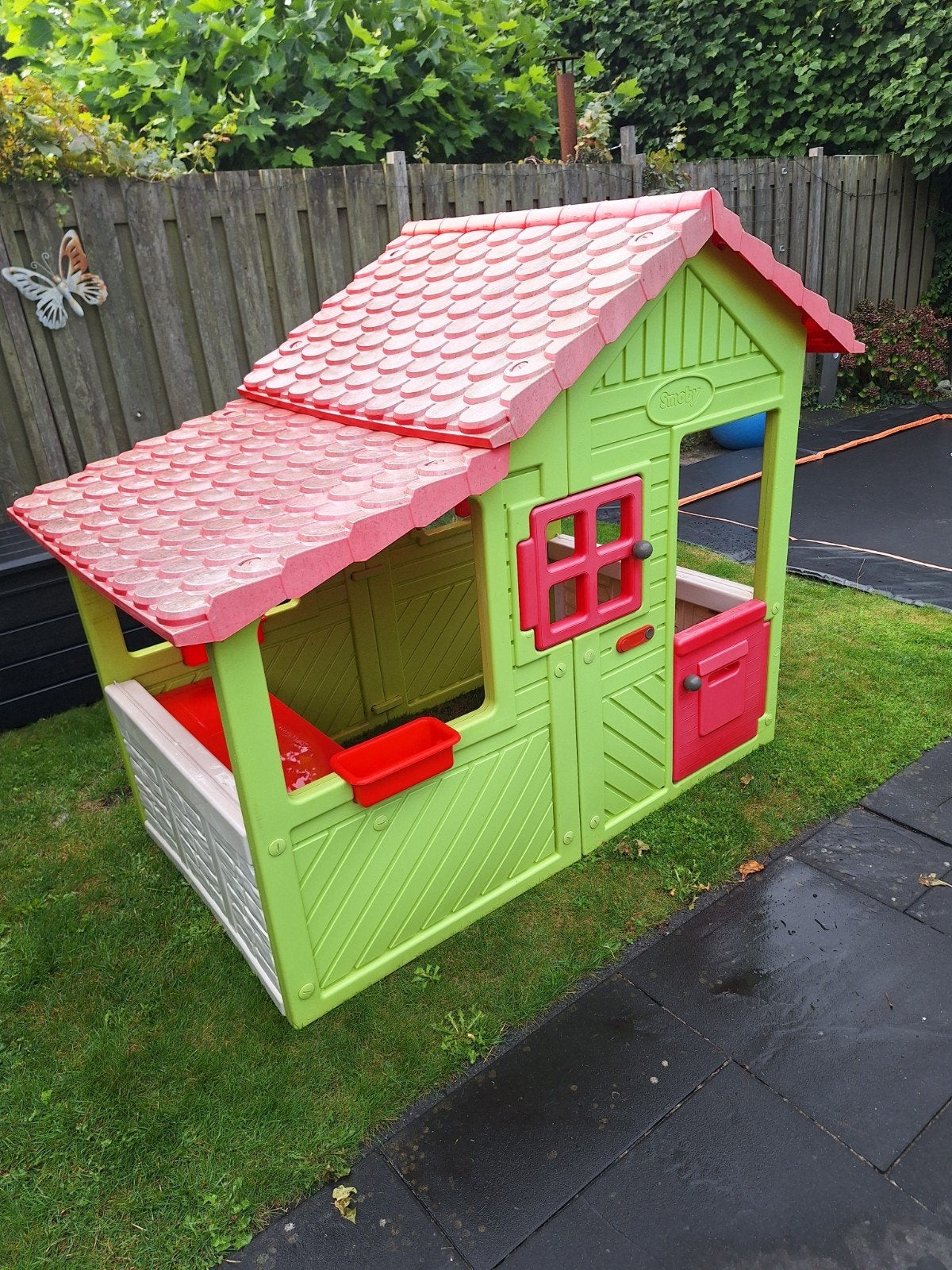 Smoby Speelhuisje voor kinderen - Groen/Rood, Kinderen en Baby's, Ophalen, Gebruikt, Kunststof
