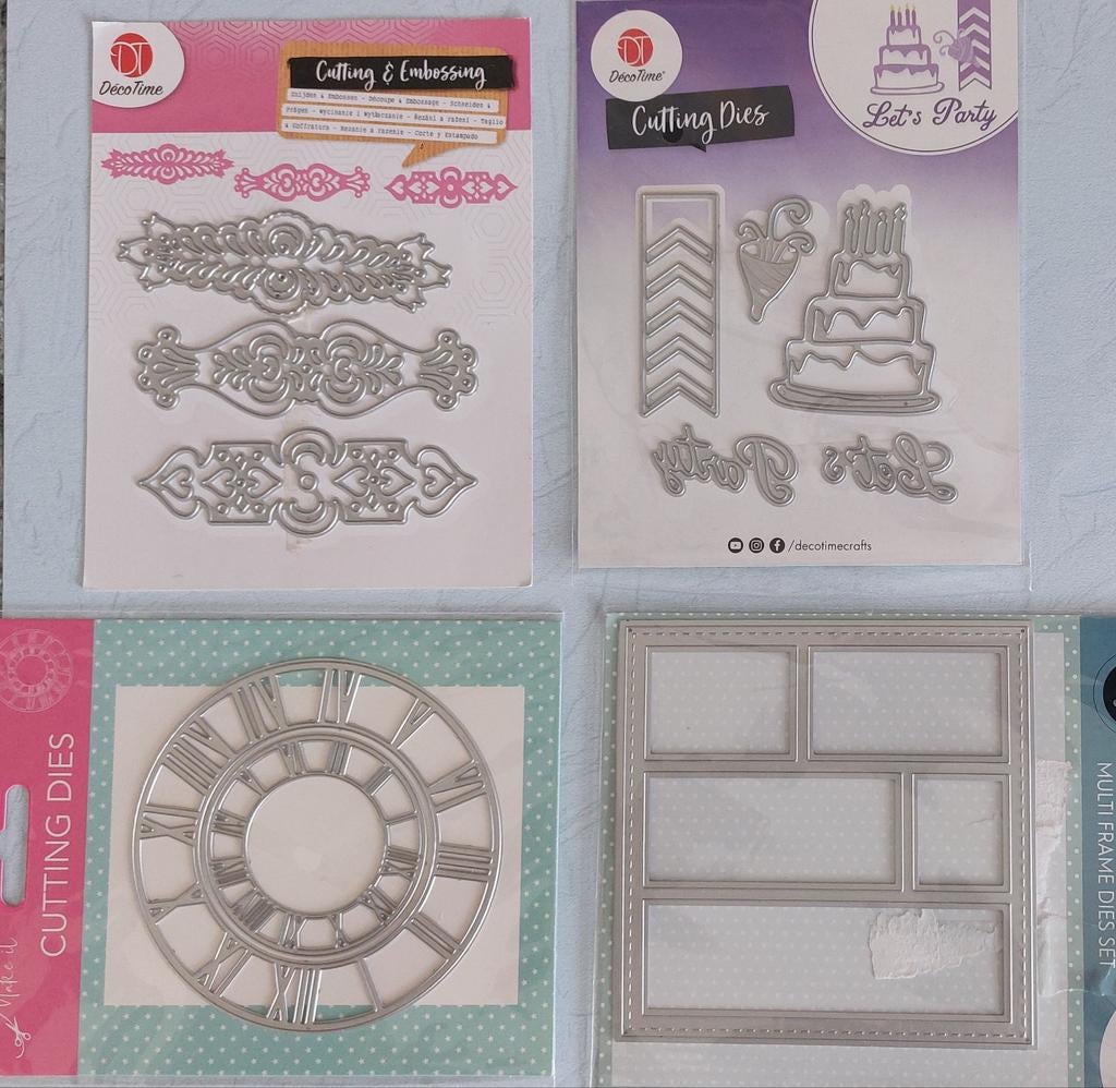 4 snijmallen van de Action - Decotime Cutting Dies, Ophalen of Verzenden