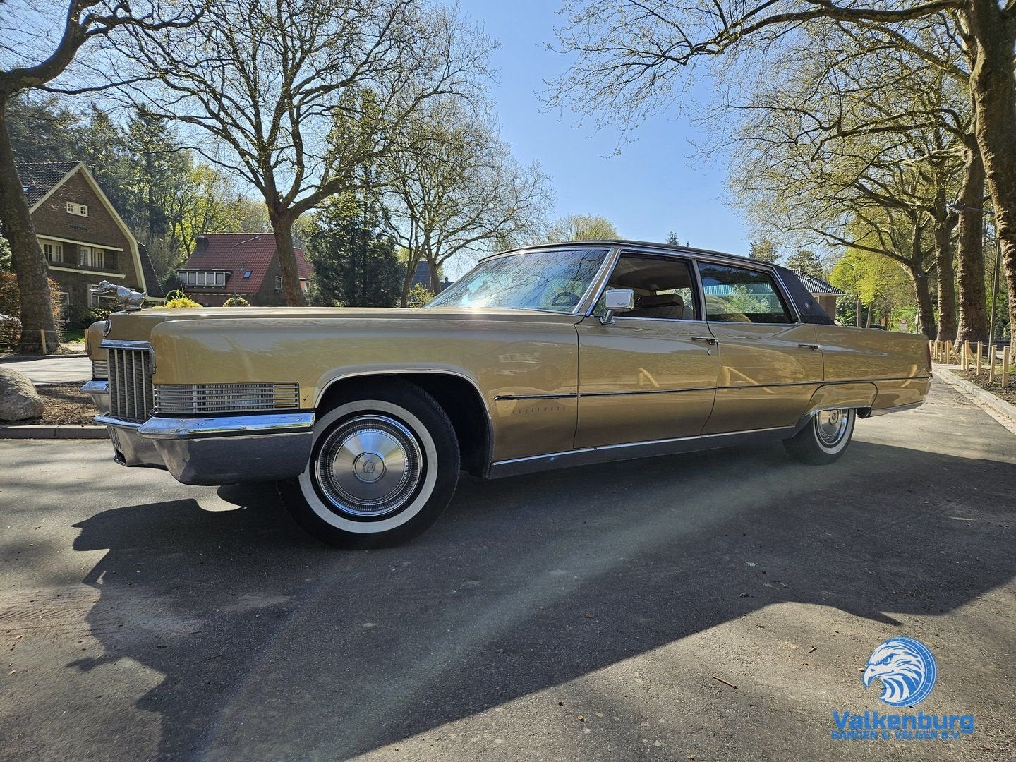 Cadillac Fleetwood Brougham  7.7 V8 LPG AUT 375 PK 1970 Goud, Auto's, Cadillac, Radio, Overige kleuren, Bedrijf, Sedan
